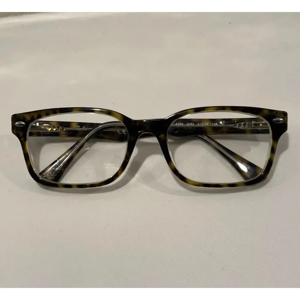Ray Ban Eyeglasses Frames‎ Only RB 5286 5082 Transparent Square Tortoise Shell